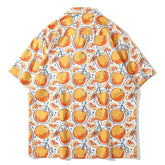 Kurzarmhemd mit Grapefruit-Print